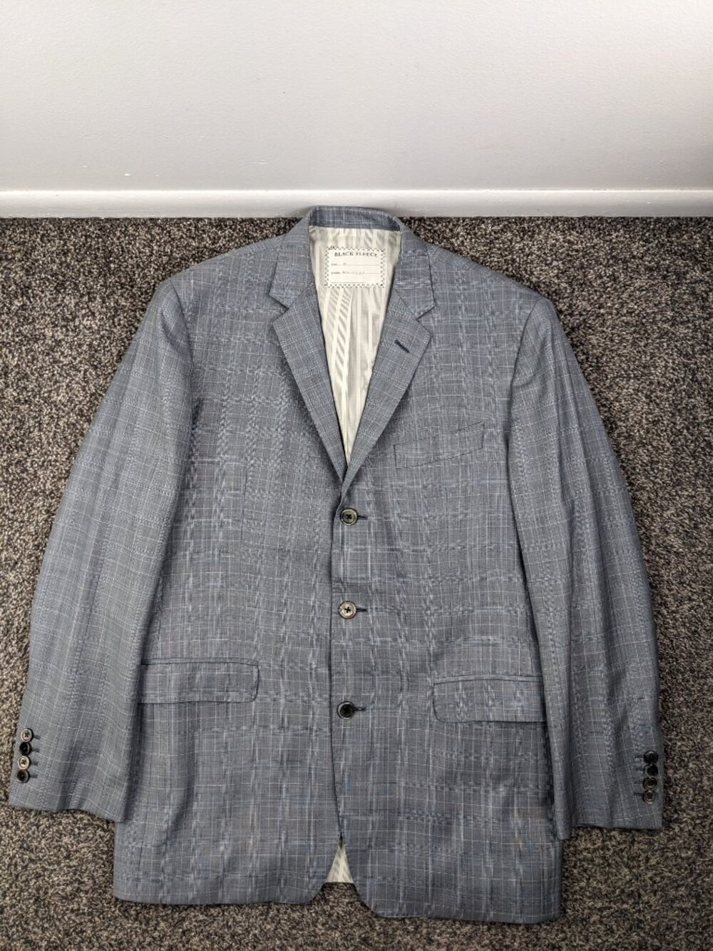 Brooks Brothers Black Fleece Suit Wool Gray Plaid Thom Browne 42R 34x30 *Flaws - Picture 2 of 16